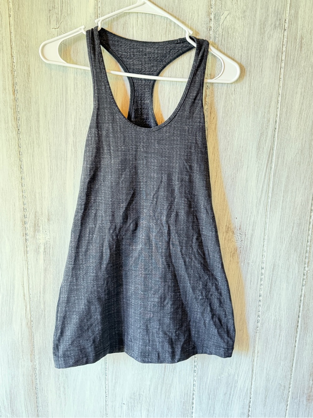 lululemon athletica Dark Charcoal Gray Racerback Tank Top